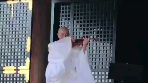【轻松一刻】京都仁和寺住持的小提琴演奏「情热大陆」